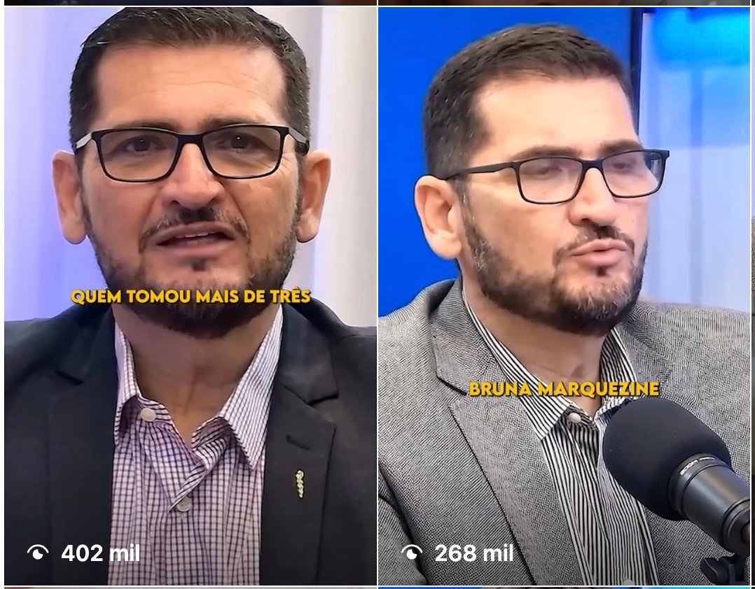 Dois vídeos posteriores ao método no perfil @drdorivalriccijr, com 402 mil e 268 mil visualizações.